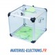 Urne de vote 1200 votants en plexiglas avec double fermeture et compteur.